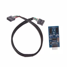 ПК чехол с внутренним 9 Pin USB 2,0 двойной 9 Pin PCB двойной Чипсет усиленный кабельный и Прямая поставка