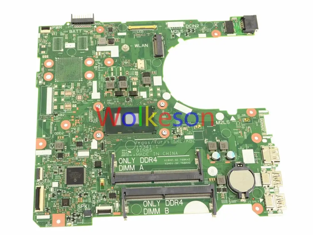 SHELI для DELL Inspiron 15 3567 материнская плата для ноутбука с I3-7130U процессором DDR4 CN-07D5J9 07D5J9 7D5J9 15341-1 91N85 тест ОК