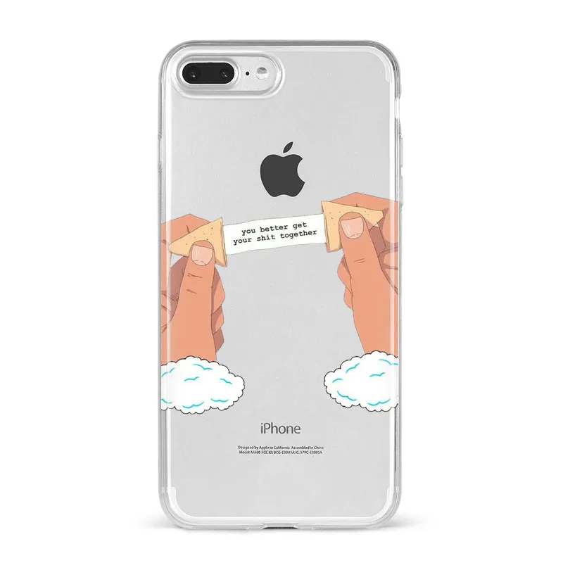 MAKE MONEY Not Friends Kash афро черная девушка Fundas чехол для iPhone X XR XS Max 8 7 6s Plus прозрачный силиконовый чехол с бантом - Цвет: TPU