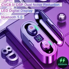 Sports Headphones Running Bluetooth Headset Touch Control TWS LED Display Wireless Earphone 5 0 Stereo With Charging Case