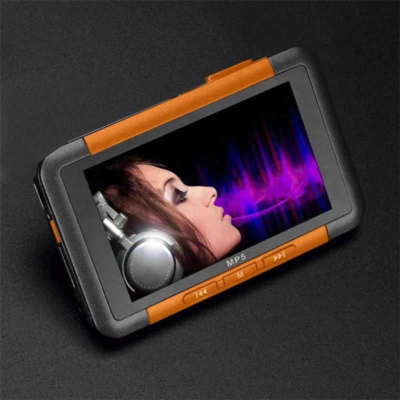 3 дюймов тонкий ЖК-дисплей Mp5 видео музыкальный медиаплеер магнитофон с fm-радио с USB кабелем