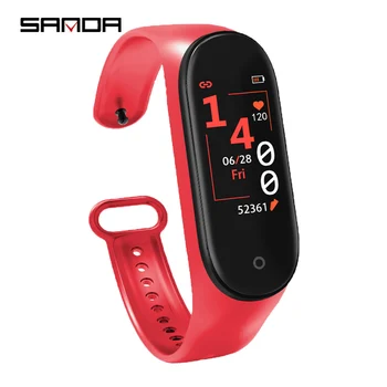 

Sanda M4 New Sports Watch Male And Female Students Intelligent Multi-function Concept Touch Screen Electronic Bracelet Watches
