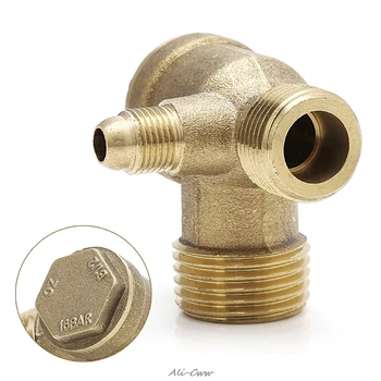 

Male Thread 3 Way Metal Air Compressor Check Valve Gold Tone