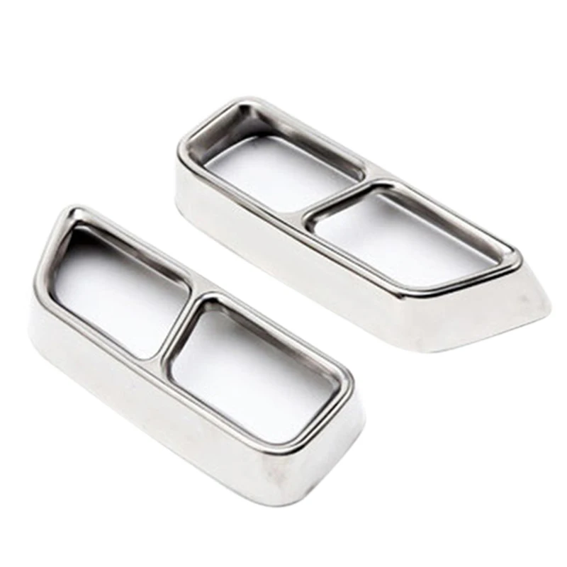 Stainless Steel Car Exhaust Pipe Tail Throat Decor Frame Trim Cover Liner Accessories for Cadillac XT5 2016-2018 2019 | Автомобили и