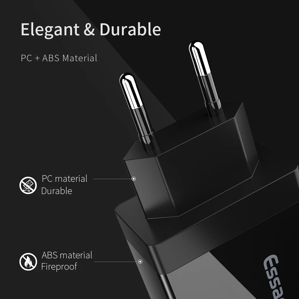 Essager 30 Вт QC 3,0 USB зарядное устройство Быстрая зарядка 3,0 Быстрая зарядка мульти разъем турбо настенное зарядное устройство адаптер для iPhone samsung Xiaomi Mi 9