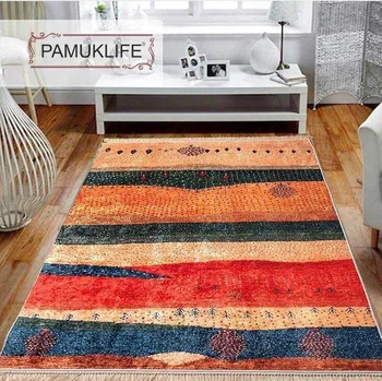 

Pamuklife Artificial Leather Base Non-Slip Soled Carpet Road Hermes Modern super soft Carpet Washable Daily Healthy
