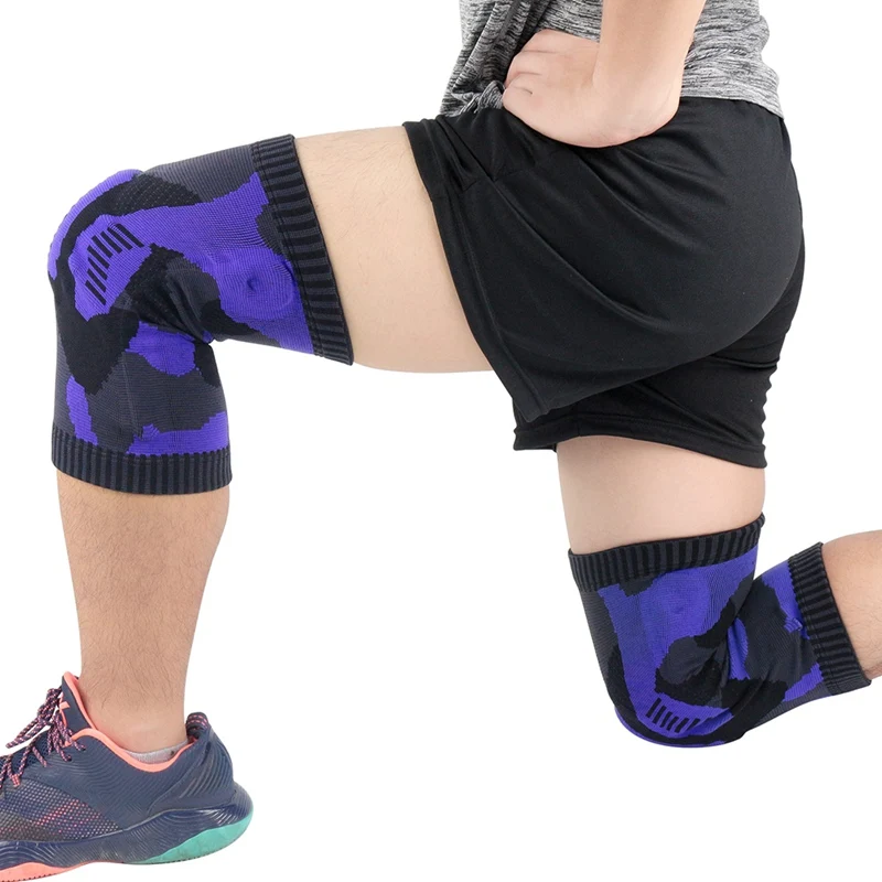 1 шт. наколенник компрессионная трикотажная поддержка ног защита колена на открытом воздухе Тяжелая атлетика баскетбольные аксессуары для спортивной одежды AHPU