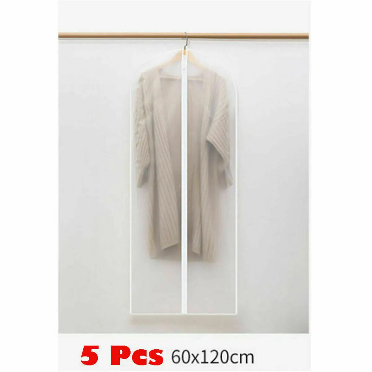60x120cm 5 шт костюм одежды платье хранения чехол для защиты от пыли Путешествия Перевозчик защитная пленка - Характеристики: 60x120cm