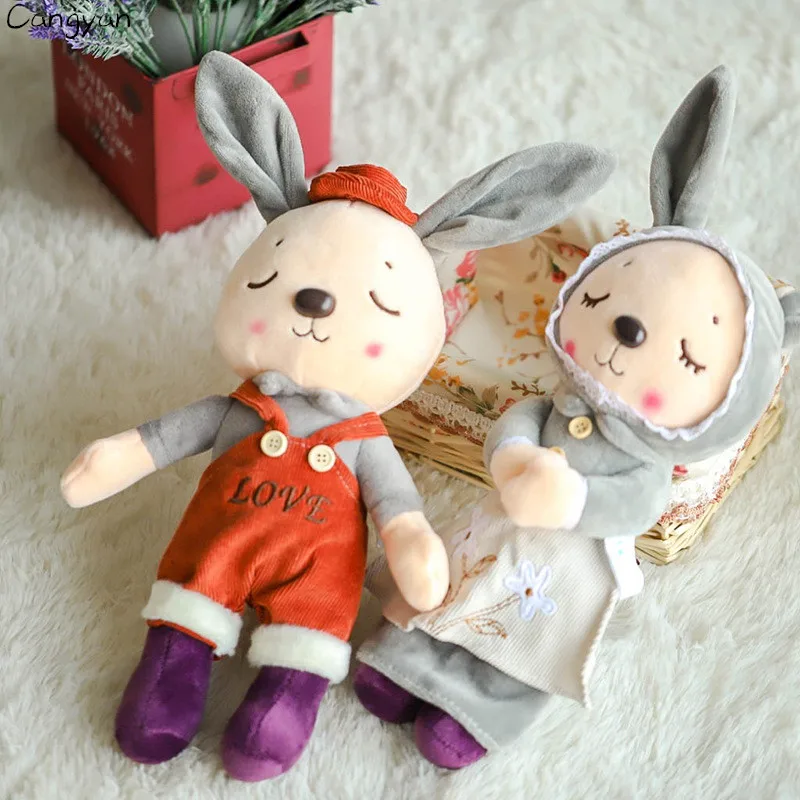 Cute couple rabbit plush doll children toys pillow girls ragdoll creative gifts soft toys children like
