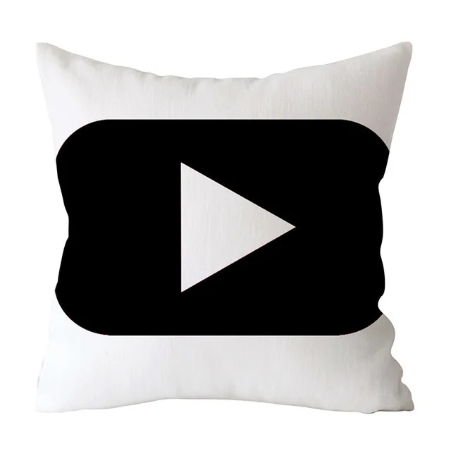 Modern Decorative Pillow Case Youtube Throw Pillow Case Red Square Pillow Case Home Decoration Velvet Movie Unique Pillow Case .