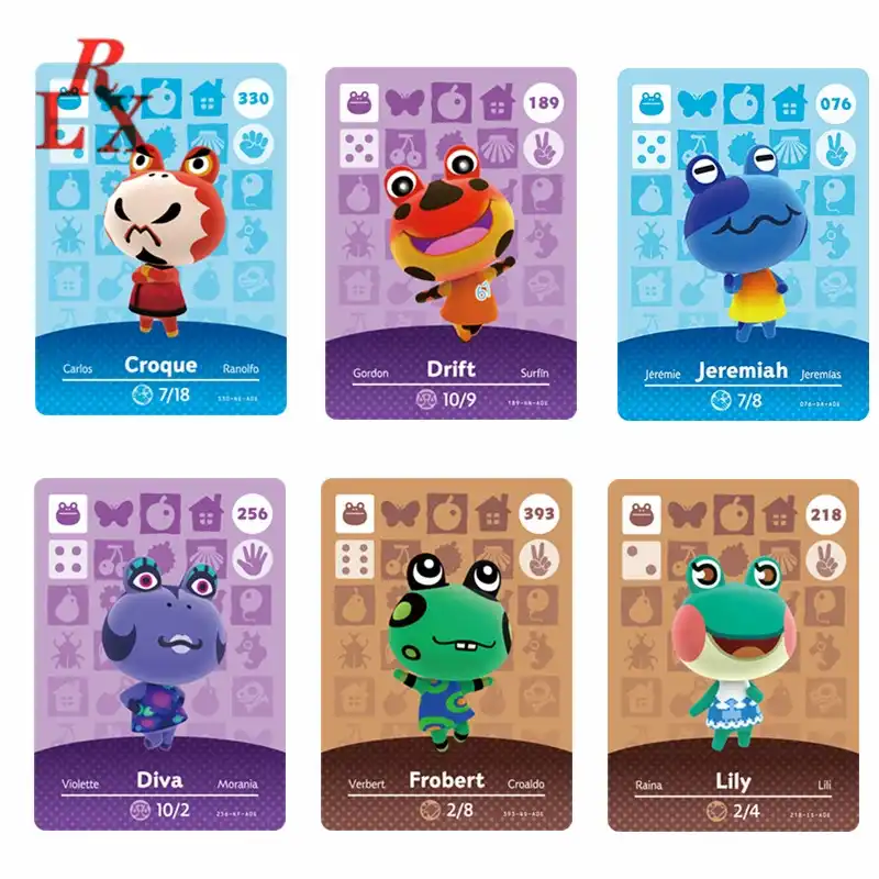 18 Stucke Frosche Animal Crossing New Horizons Villager Karten Lilie Ribbot Henry Gigi Henry Nfc Spiel Karten Ntag215 Tags Fur Amiibo Karte Access Control Cards Aliexpress