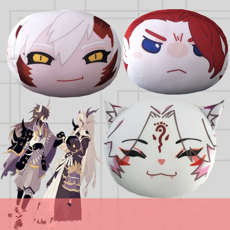 Kawaii аниме мультфильм игра Onmyoji плюшевая игрушка Onmyoji Peluche кукла для детей подарок милая мягкая игрушка для дома диван Подушка подарок