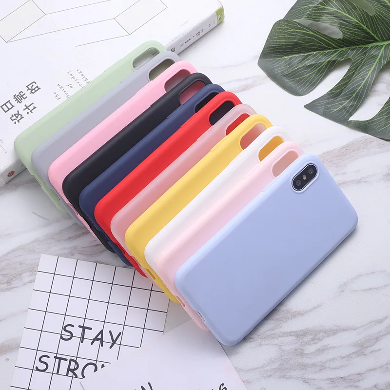 Оригинальный силиконовый чехол для телефона iphone 7 8 Plus Apple 6 6S X XS MAX XR без логотипа s