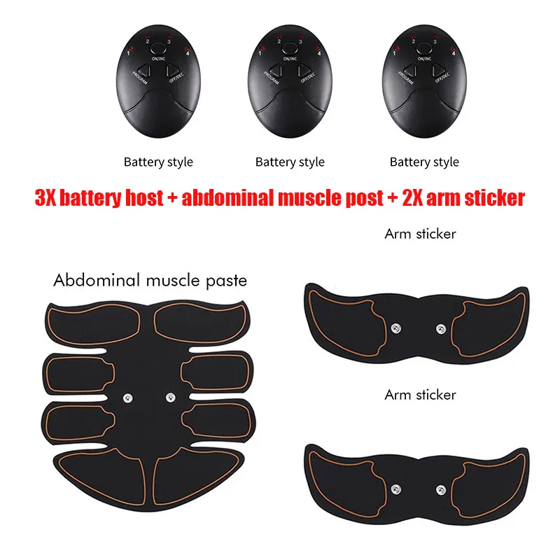 Charging Style Set 5 Унисекс наклейки-массажеры беспроводной стимулятор мышц полная тренировка для тела Смарт фитнес для мышц пресса Обучение электрические наклейки - Цвет: Charging Style Set 5
