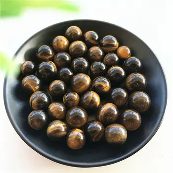 

3 Sizes Natural Tiger Eye Quartz Crystal Sphere Ball Healing Craft Decoration Natural Stones and Minerals