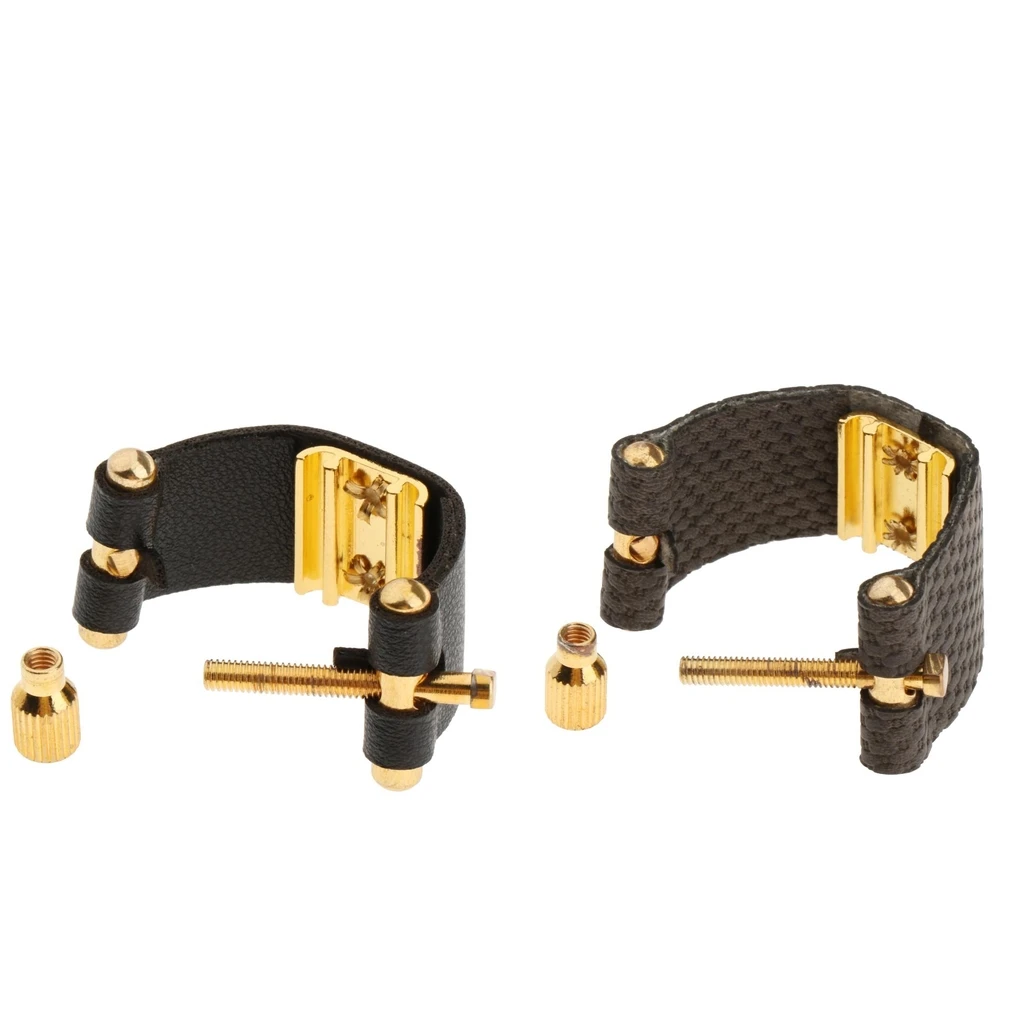 Saxophone Ligature Climp Durable Fastener Alto Tenor Soprano Sax Clarinet Part Replacement Sax Mouthpiece Ligature Clip Clamp