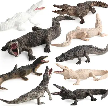 

Simulation Crocodiles Wild Animal PVC Figurine Model Craft Educational Kids Toy