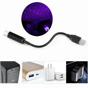 

USB decorative LED lamp roof night light projector for EMGRAND EC7 EC7-RV EC8 Geely Vision SC7 MK CK Cross