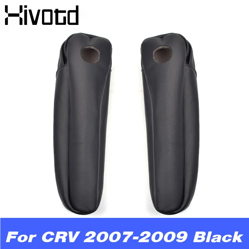 Black 2007-2009 Hivotd для honda CRV, аксессуары для автомобильного сиденья, боковой подлокотник, покрытие из микрофибры, кожаная ручка, украшение интерьера, 2007, 2011 - Название цвета: Black 2007-2009