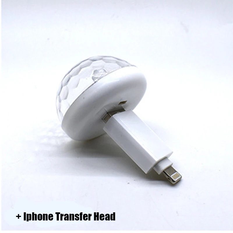 with Iphnoe Head Универсальный многоцветный USB светодиодный автомобильный интерьерный осветительный комплект, атмосферный светильник неонового цвета, яркая лампа, интересные портативные аксессуары - Название цвета: with Iphnoe Head