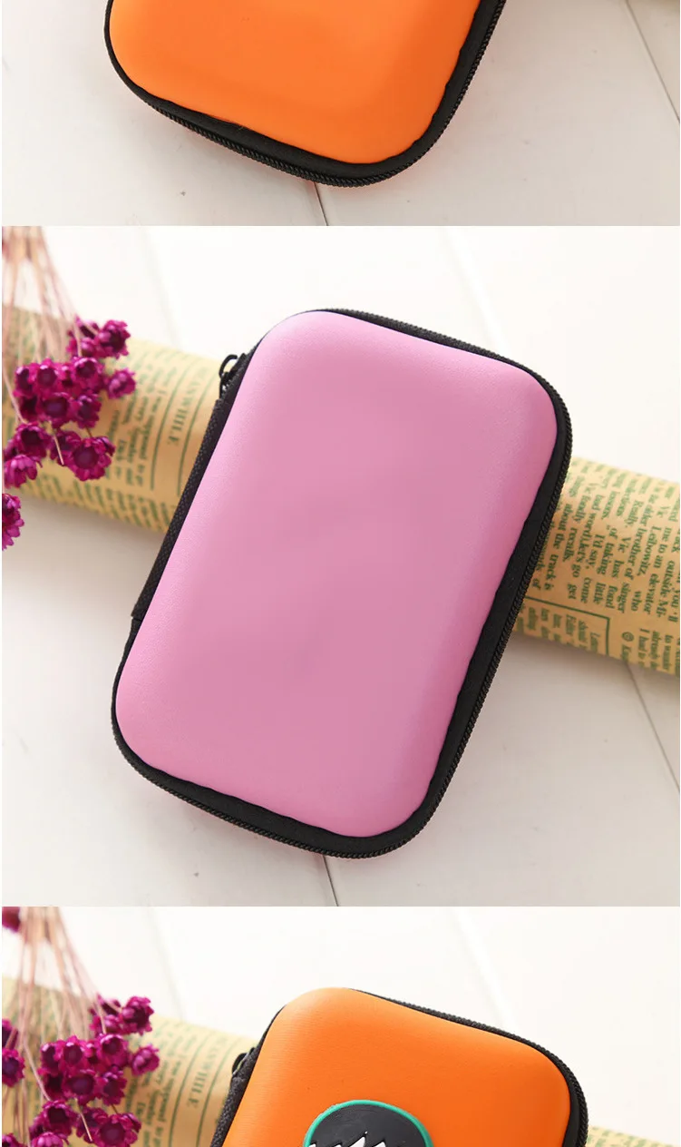 Manufacturers Direct Selling Kumamoto Bear Earphone Box Cartoon Portable Pu Data Cable Storage Box Mini Headset Storage Bag Batc