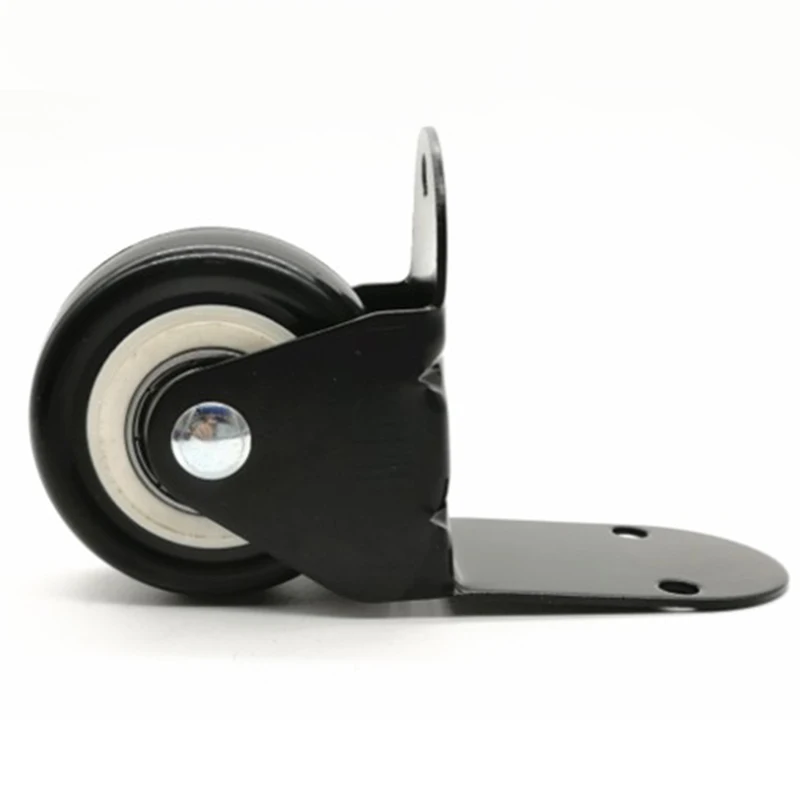 

8Pcs L-Type Right Angle Caster Wheels PVC Castor Wheel Furniture Caster for Industrial Trailer Home Furniture Black (2 Inch)