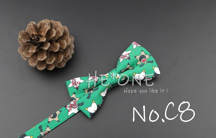 Рождественский комплект с галстуком-бабочкой для родителей и детей, хлопковый галстук-бабочка со снежинками, с животным принтом, супер качество, вечерние подарки на ужин