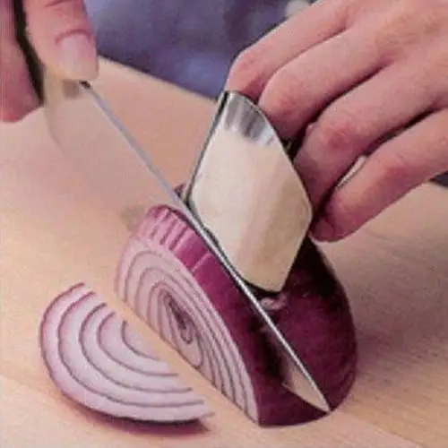 Stainless Steel Finger Hand Protector Guard Chop Safe Slice Knife Kitchen Tool | Дом и сад