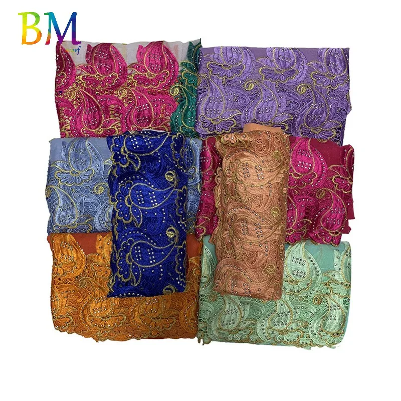 _ 100% хлопковый вышитый шарф мусульманский хиджаб для мусульманских женщин