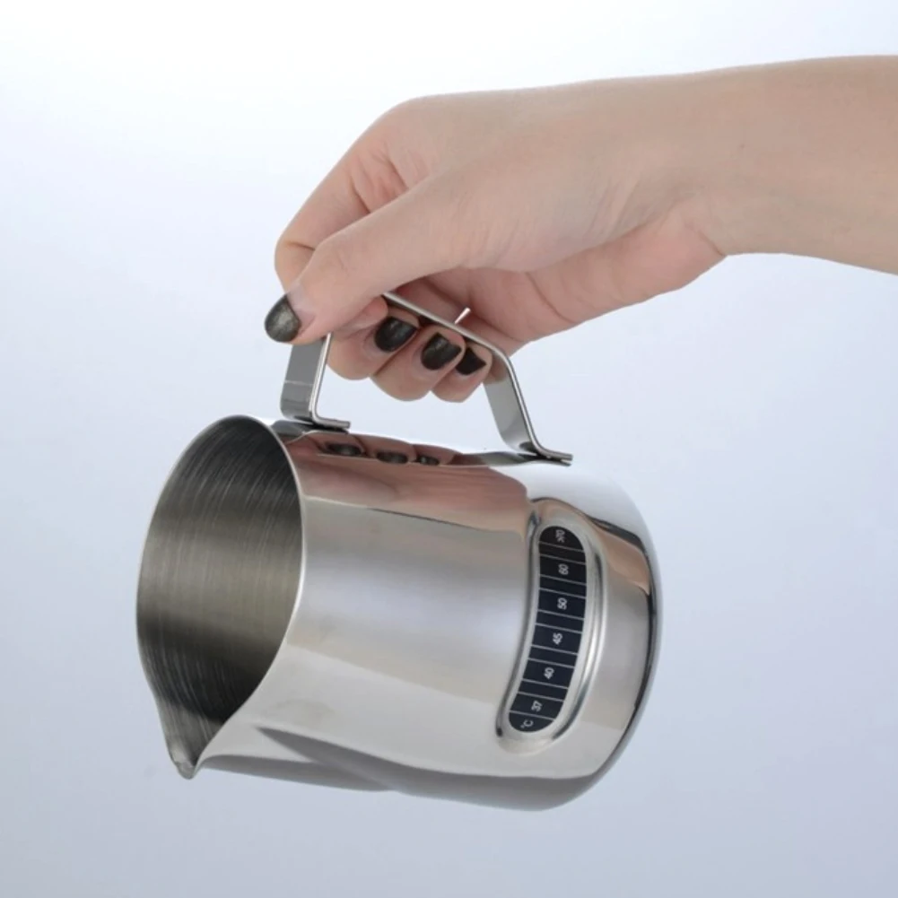 Чашка для кофе и молока кувшин для крема из нержавеющей стали с термоаппликатором