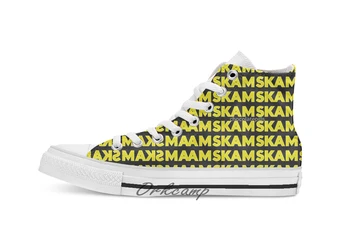 

SKAM Custom Casual High Top lace-up Canvas shoes sneakers Drop shipping