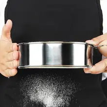 304 нержавеющая сталь инструмент для выпечки ручной ультра-тонкий 60 сетка Муки Сито Фильтр сетка для домашнего использования