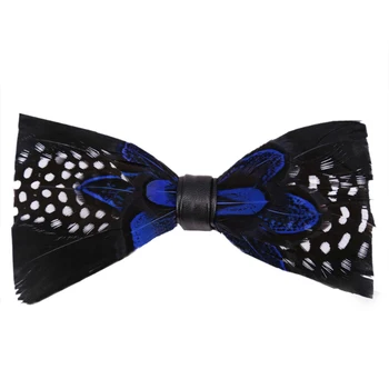

New 2020 Fashion Feather Bow Tie Pocket Married Bow Ties Male Bow Feather Neck Ties For Men Women Unisex Bowties
