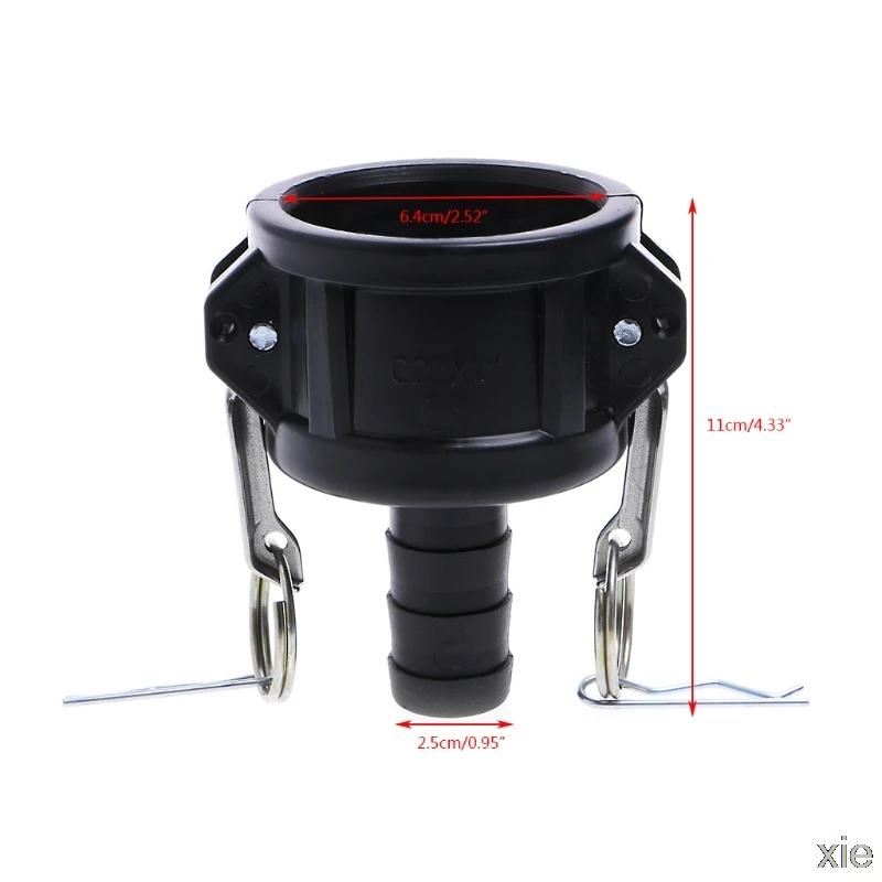 275-330 галлон IBC Tote бак дренажный адаптер " Cam Lock до 1" садовый шланг