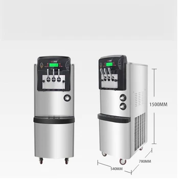 

New arrival warranty one year Thailand commercial ice cream machine three-flavor soft ice cream machine with pre-cooling system