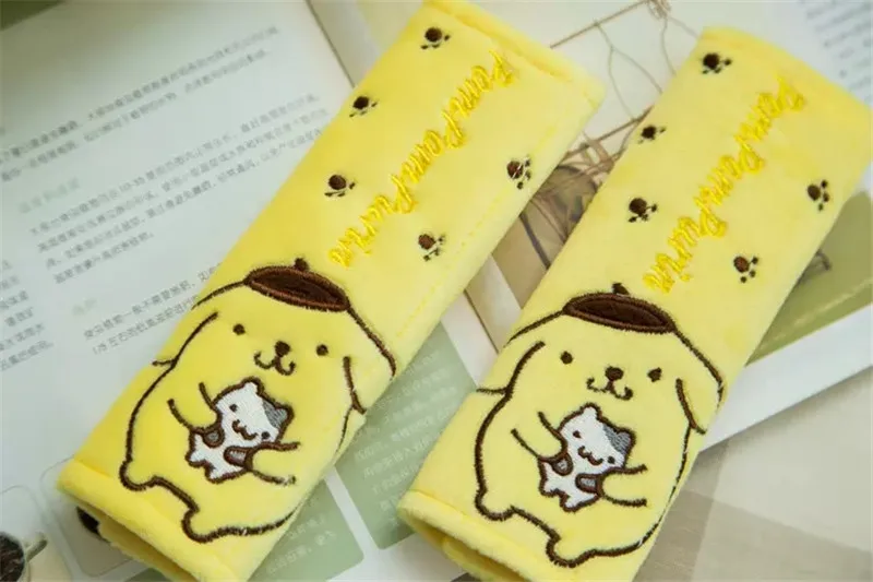 1 шт. мультфильм Cinnamoroll Собака Мелодия сиденье обивка ремней милый Sakura momoko автомобильный плечевой протектор pad автомобильный ремень безопасности чехлы