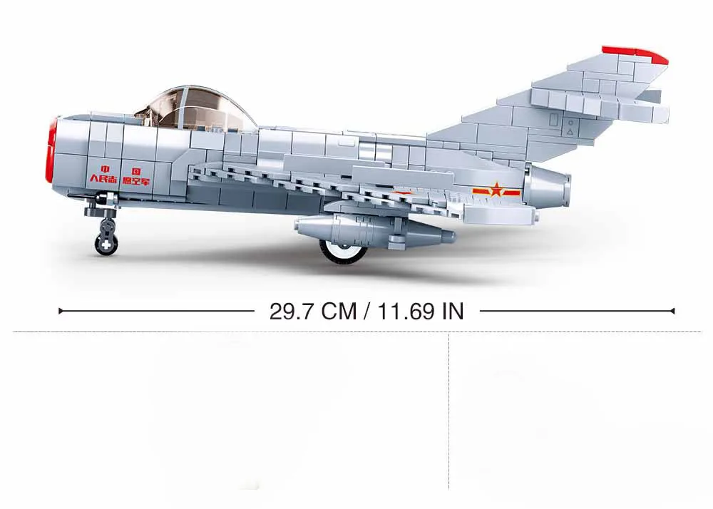WANGE Bausteine Chinesisches Militär Flugzeug 15 Trägerflugzeug Spielzeug Modell 