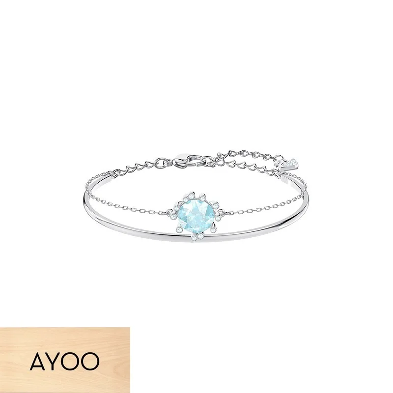 AYOO высокое качество SWA. Круг солнце свежий тон тонкий Простой креативный женский браслет