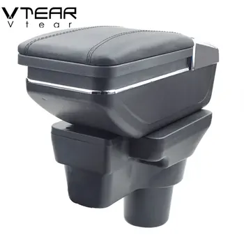 

Vtear For Hyundai solaris 2 accent Verna armrest car central Store content storage box holder interior accessories 2017 2018
