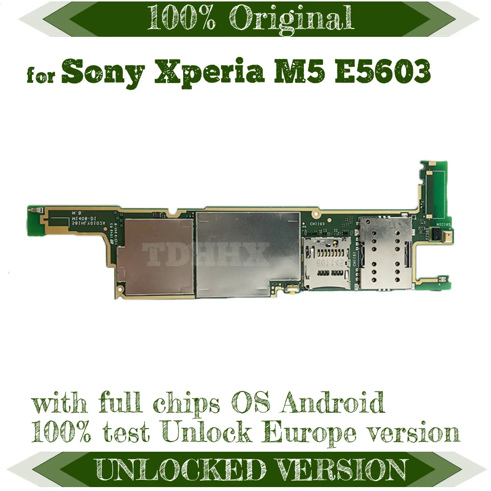 Оригинальная материнская плата для sony Xperia M5 E5603, разблокированная плата E5603, материнская плата на базе Android, протестированная с чипом E5603, панель