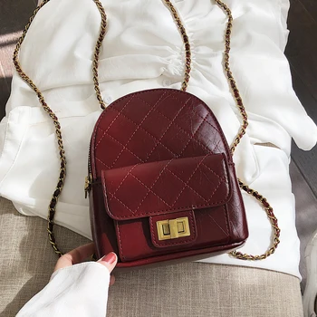 

Sense of the texture of a small backpack 2019 new wave of female Korean wild Western style women's backpack