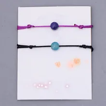 Модный комплект одежды из 2 шт./компл. ручной работы красная веревка тканый браслет из бисера матовый лавовый камень браслет из натурального камня подарок для пар, Винные бокалы для ювелирных изделий