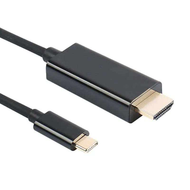IG-USB C к HDMI адаптер, 6 футов/1,8 м USB 3,1 type-C Male к HDMI Male 4K кабель черный