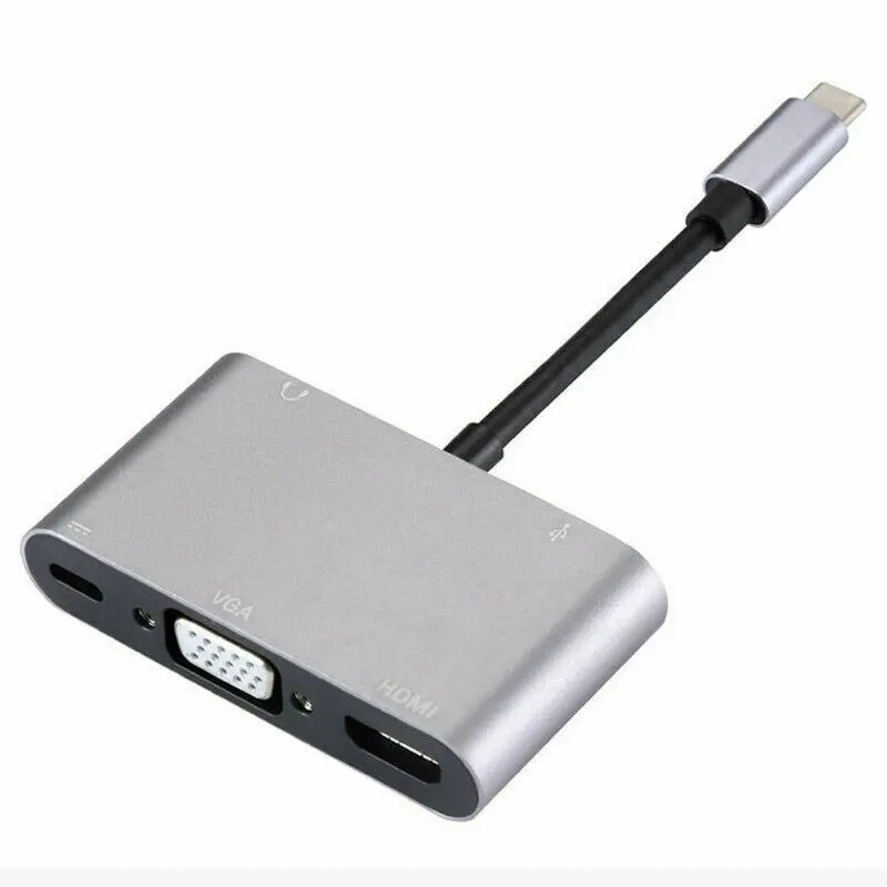 

Новинка, адаптер для порта USB Type-C-HDMI/VGA/Usb 3,0/3,5 мм