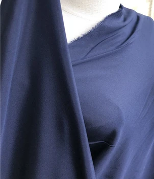 

100cm*140cm Navy Stretch Silk Fabric Natural Silk Crepe De Chine