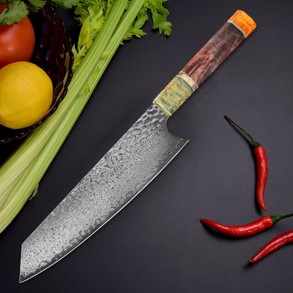 Hand Forged Sharp Damascus Kitchen Knives