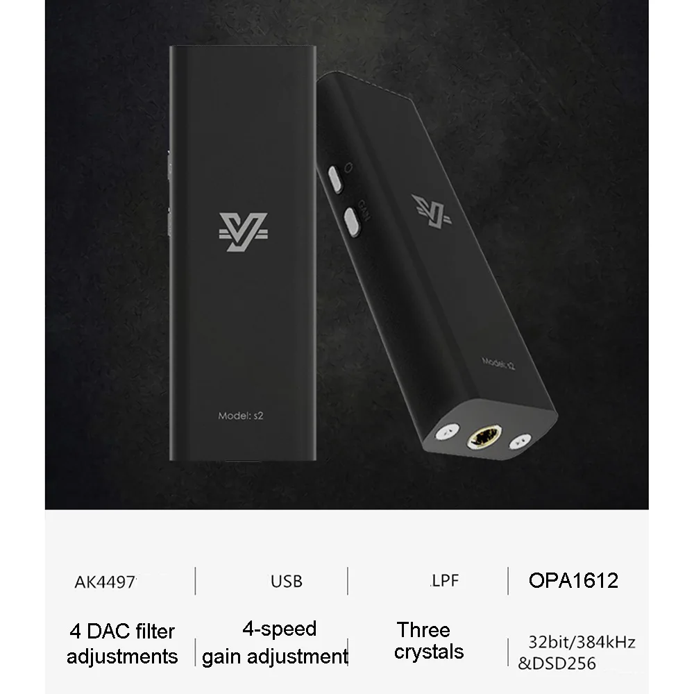 Lusya HIFI AK4497 portable headphone decoding 32 384DSD headphone amplifier support IOS Android T1135