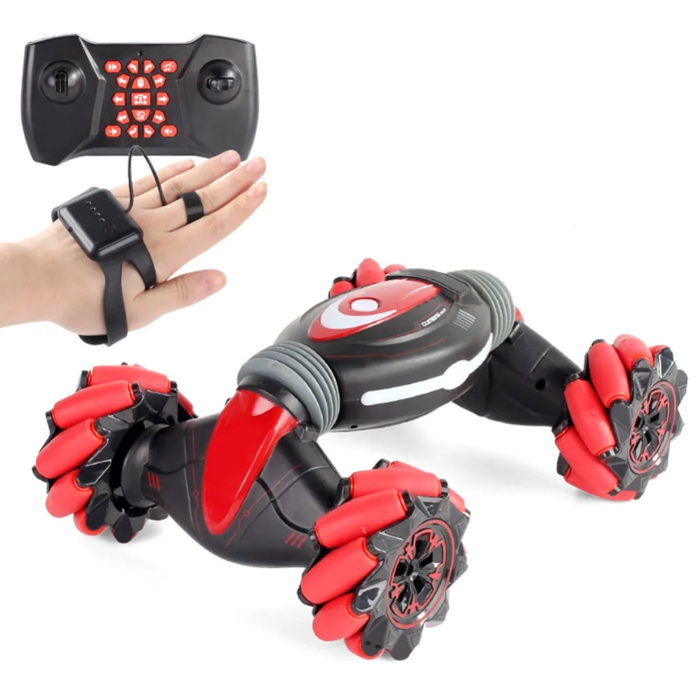 Best RC Remote Control Stunt Car Gesture Induction Twisting Off Road Vehicle Light Music Drift Dancing Side Driving Toy Gift for Kids