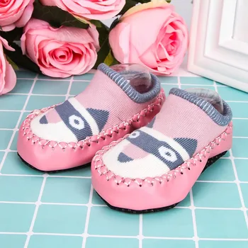 

Baby Floor Socks Anti-Slip Soft Bottom Shoes Animal Breathable Cotton Socks Toddler Girl With Rubber Soles Kids Boots Socks