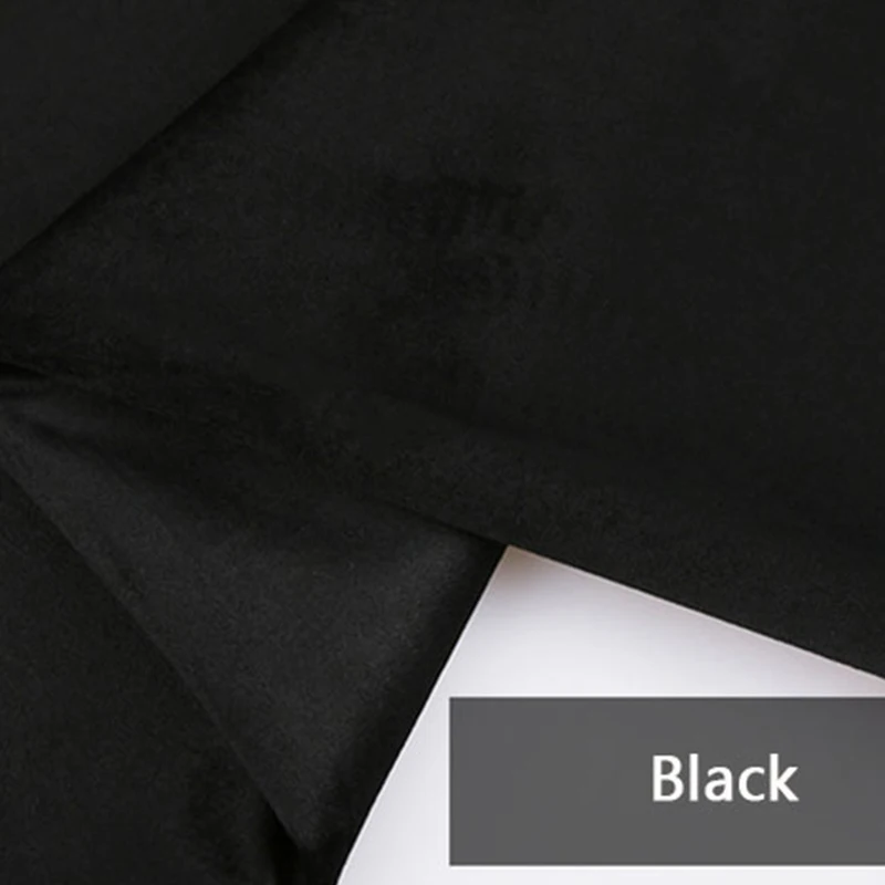 Black 100*150cm Velvet Fabric Thickening Matte Plush high quality Velvet curtains Pillow Sofa Dress DIY fabric Hand sewing 16 colors - Color: Black